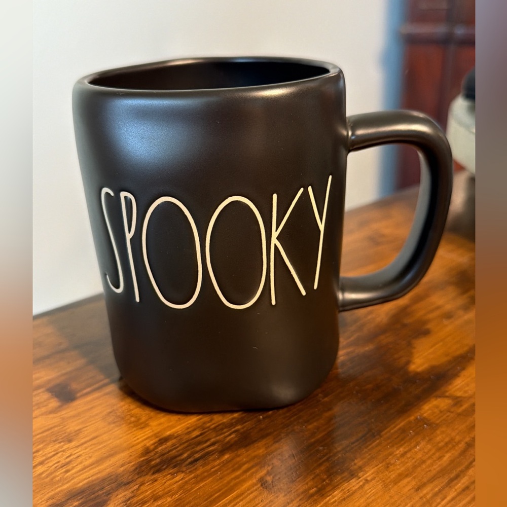 Rae Dunn black Spooky mug